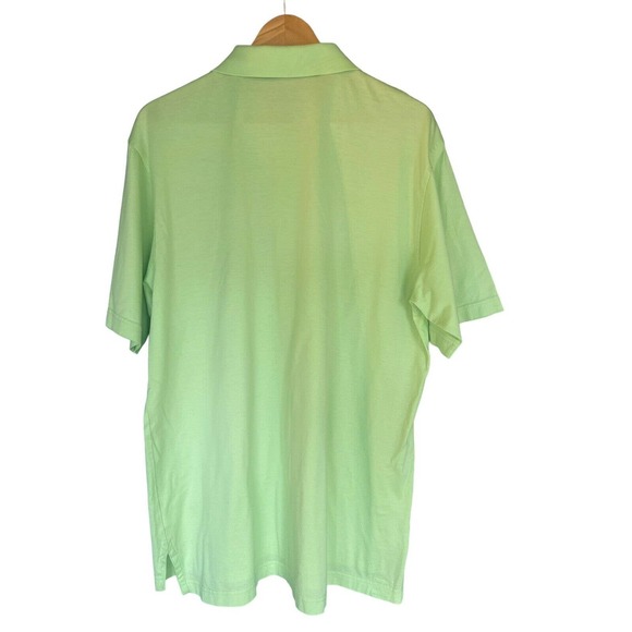 Peter Millar Golf Polo Green Short Sleeve Men’s Size Large 100% Cotton - Picture 2 of 7
